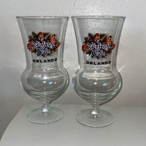 Set of two Rainforest cafe glasses
